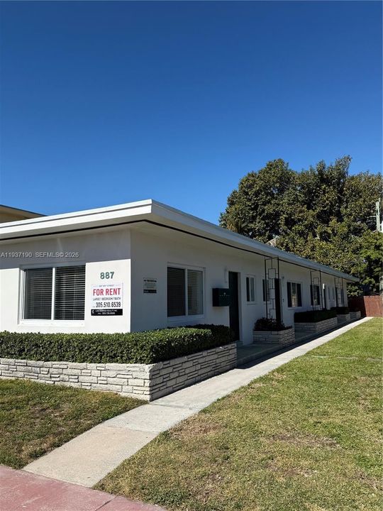 Front and East side.  Impact windows and doors.