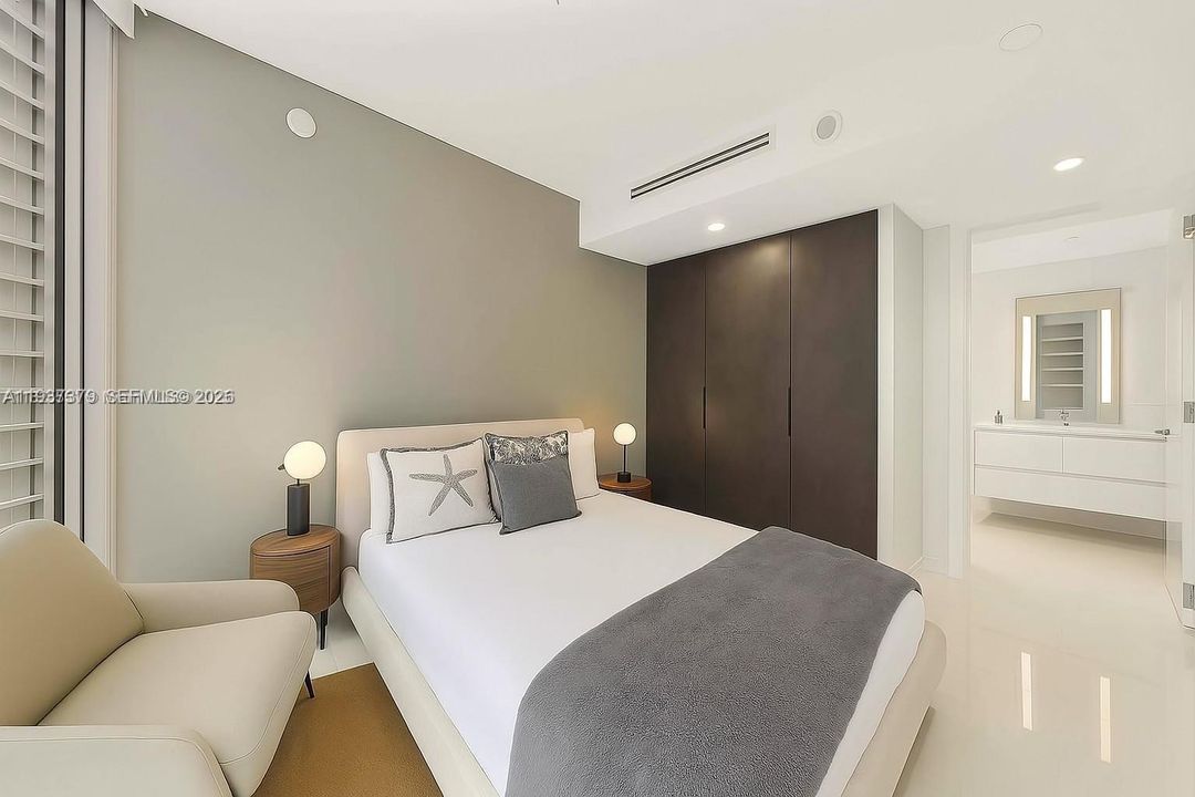 Enlarged guest bedroom