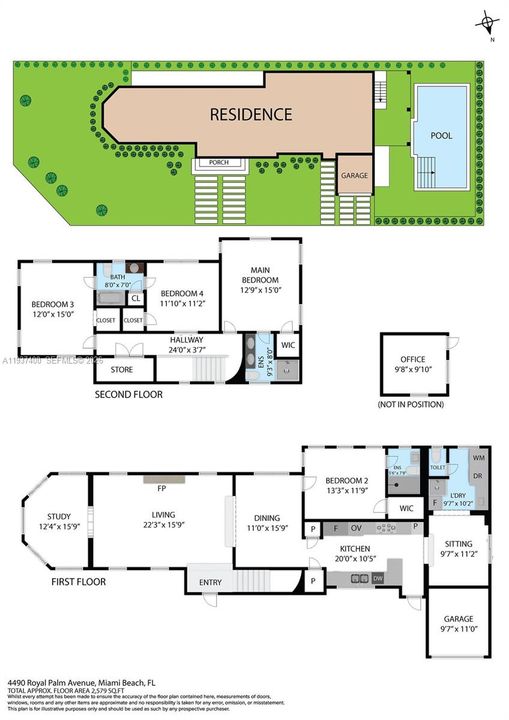 For Sale: $2,795,000 (4 beds, 3 baths, 2384 Square Feet)