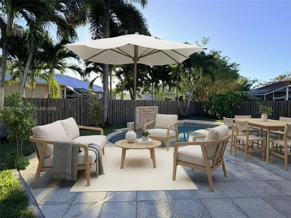 EAST FACING BACKYARD TO ENJOY OUTSIDE AFTERNOONS