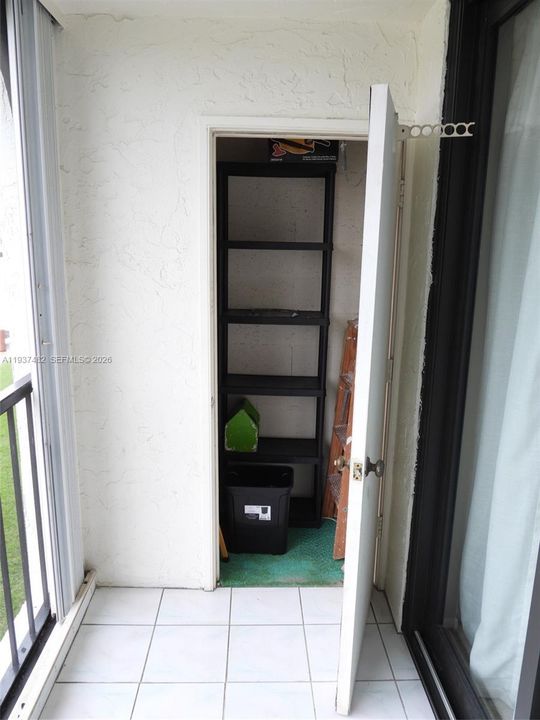 Patio Storage Closet