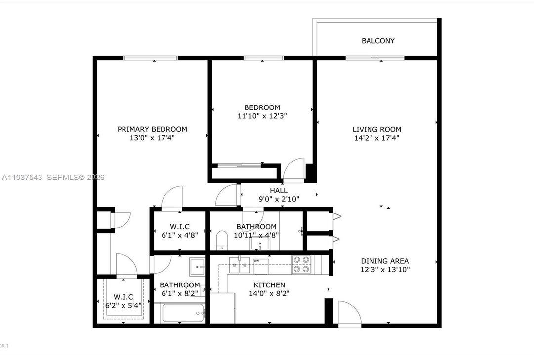 For Sale: $345,000 (2 beds, 2 baths, 1200 Square Feet)