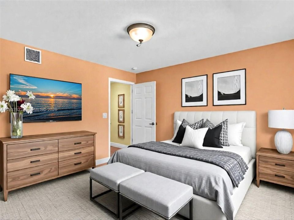 2nd bedroom, Virtually staged