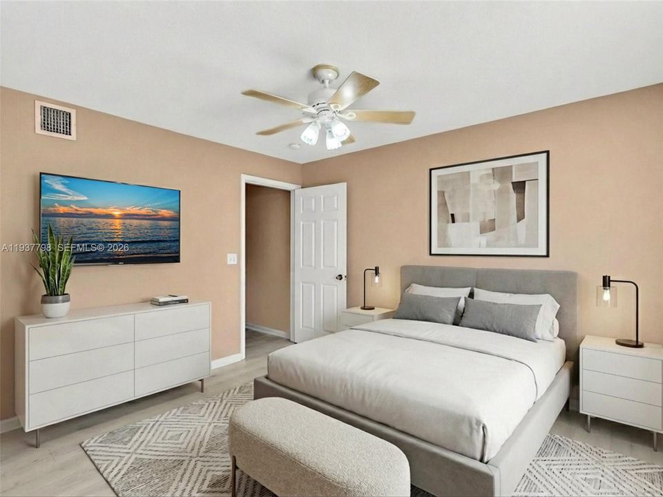 2nd bedroom , Virtually staged