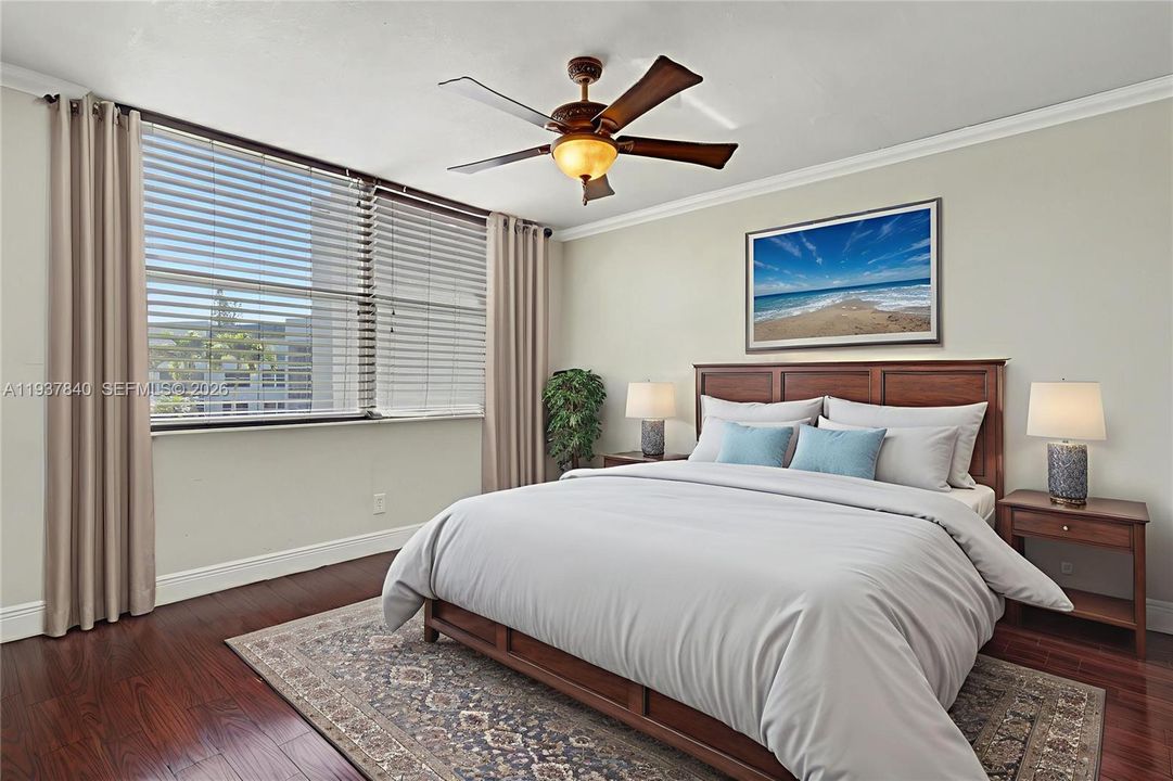 Virtually Staged Primary Bedroom