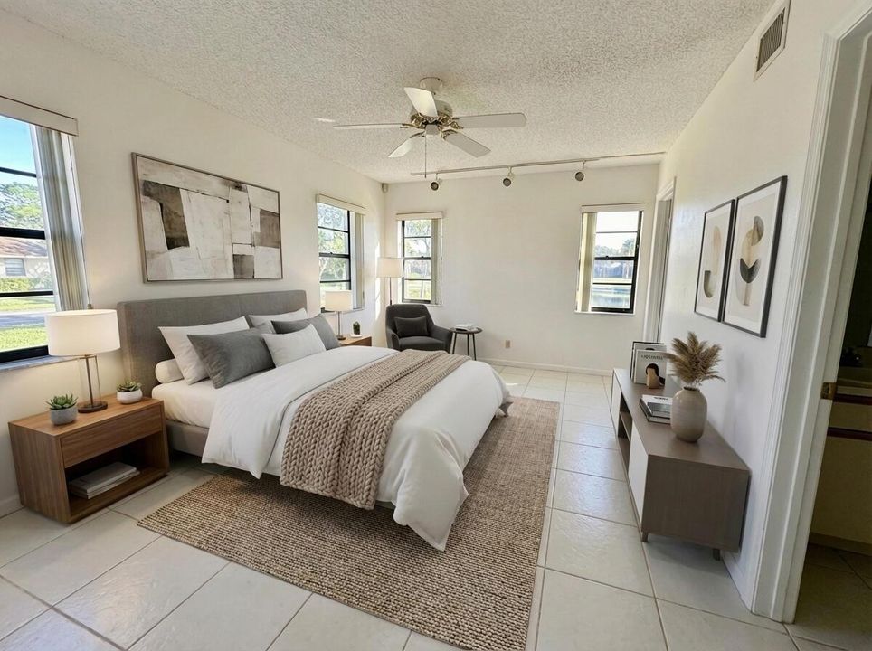 STAGED PRIMARY BEDROOM
