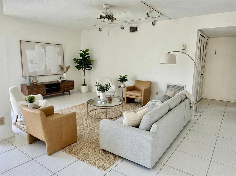 STAGED LIVING ROOM