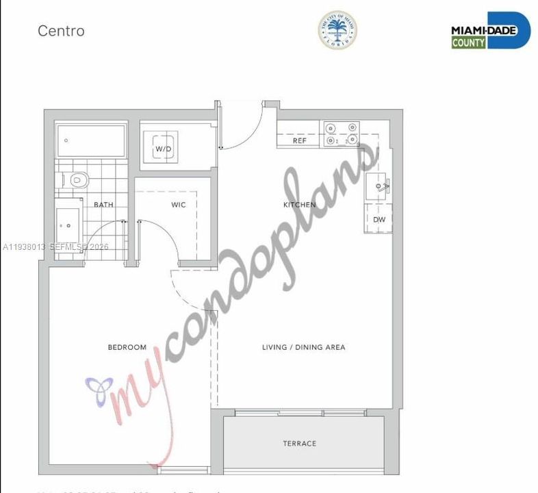 В аренду: $3,100 (1 спален, 1 ванн, 533 Квадратных фут)