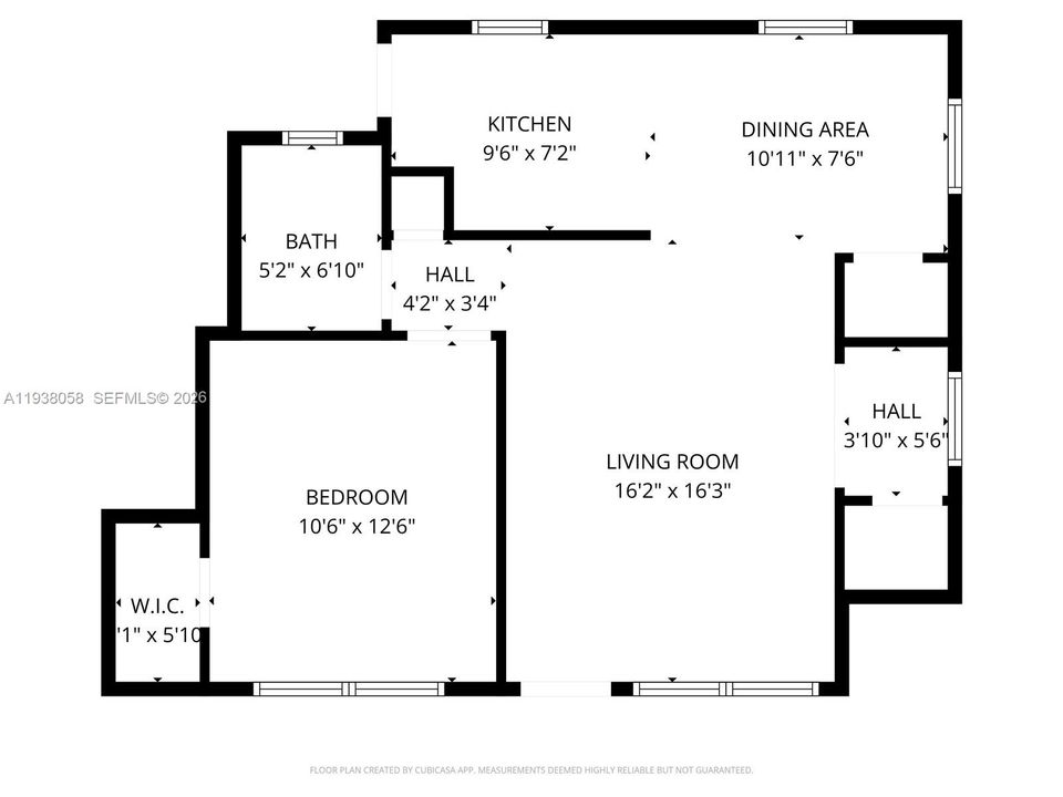 В аренду: $1,900 (1 спален, 1 ванн, 589 Квадратных фут)