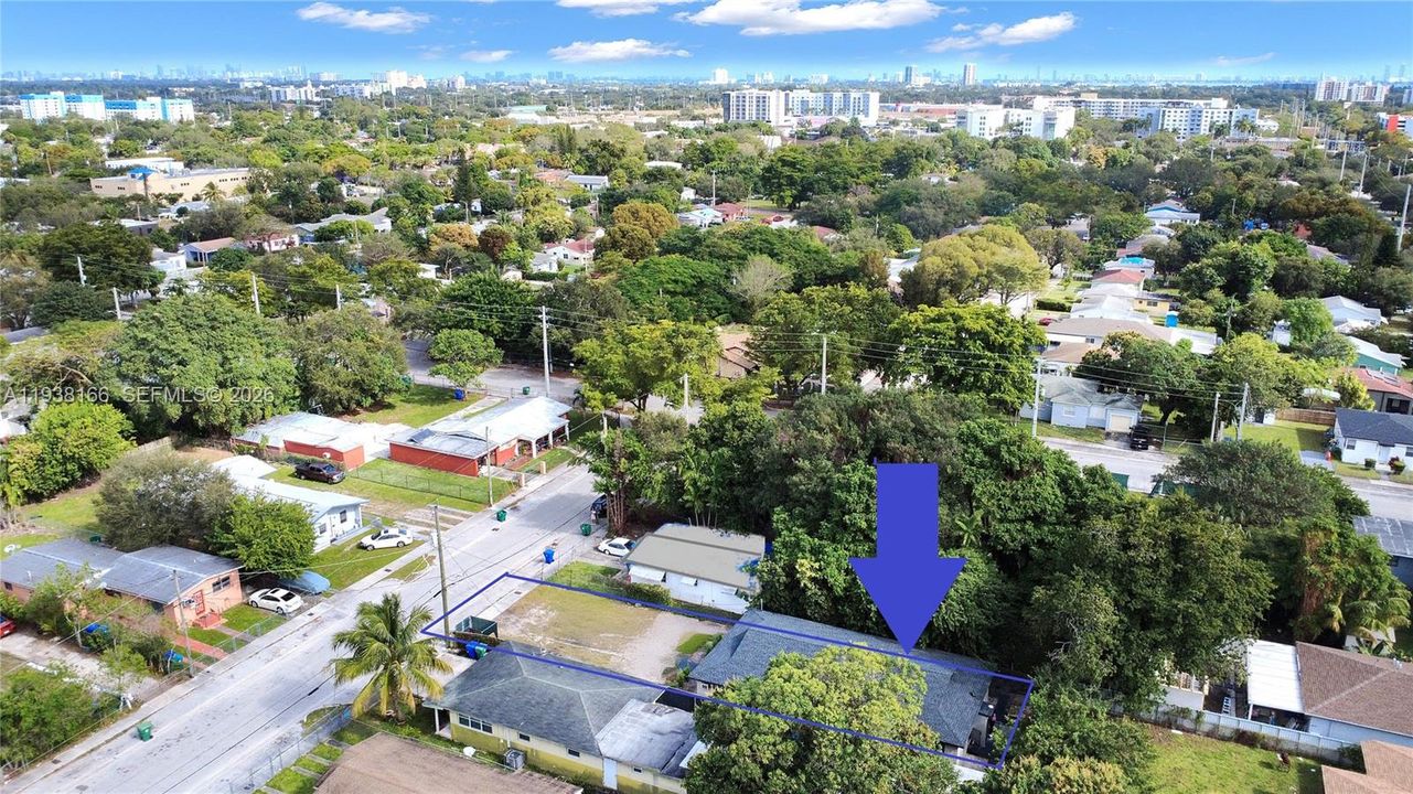 View NE towards Little River District & Swerdlows 7,500 + unit transit oriented development.