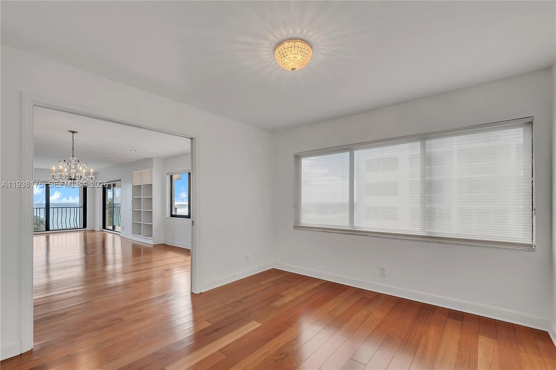 First Bedroom with option to open up towards the living room area