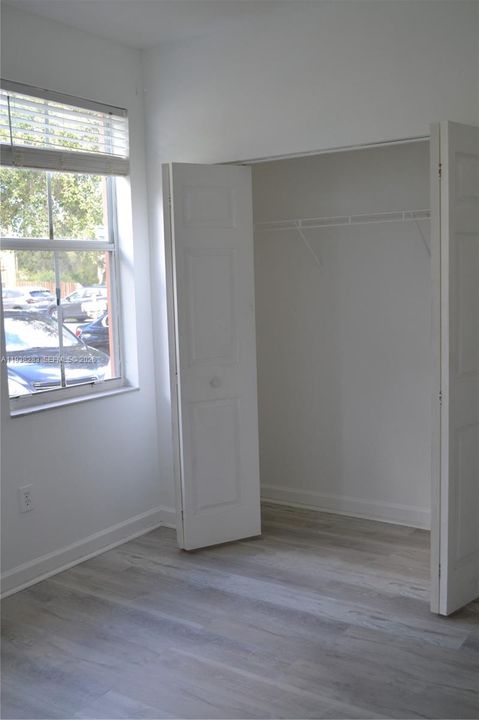 First bedroom wall to wall closet.