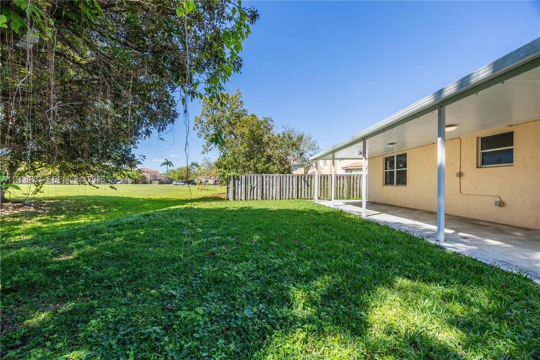 Big enough to build a pool.