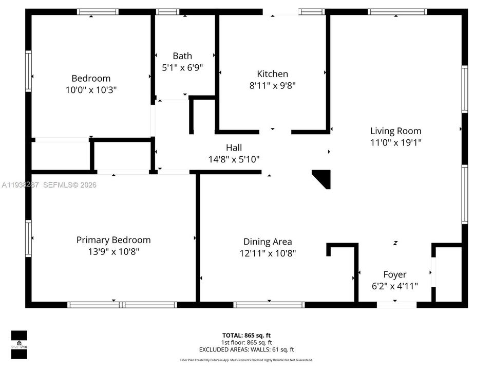 For Sale: $450,000 (2 beds, 1 baths, 925 Square Feet)