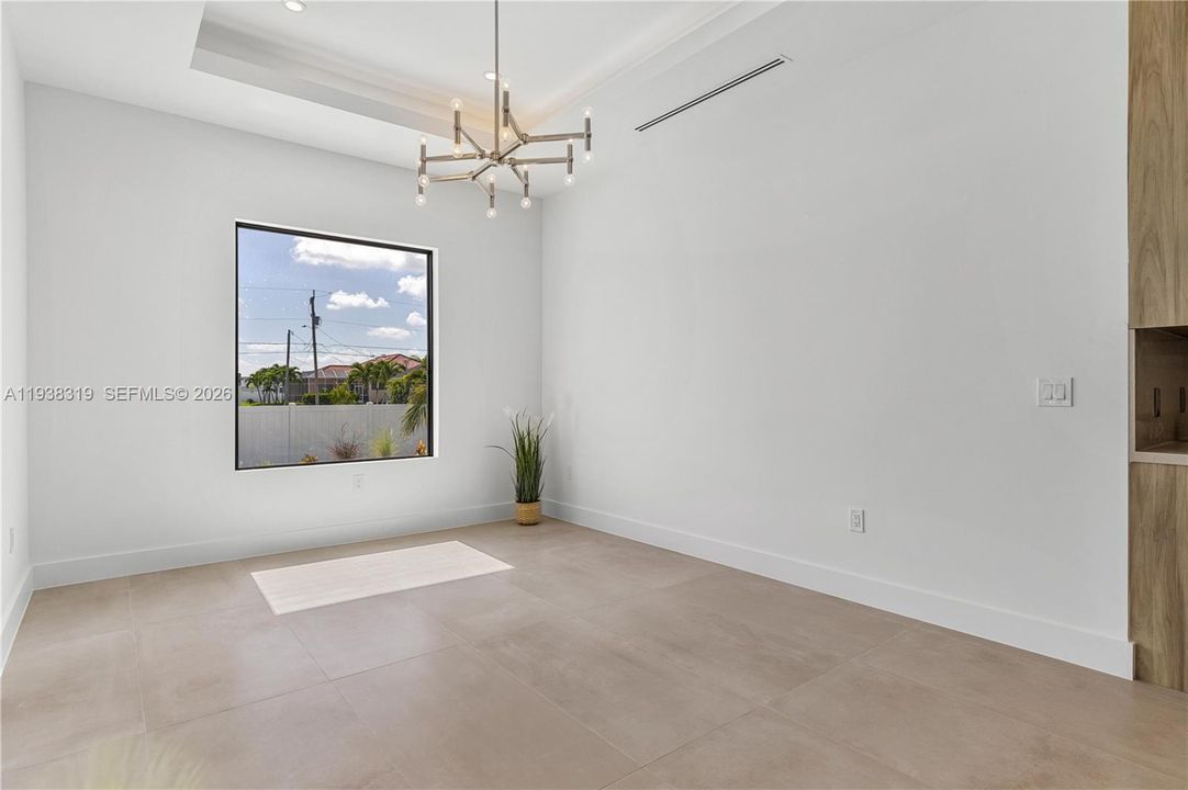 Designer lighting and MODERN CEILING FANS complete the space, offering both STYLE and COMFORT.