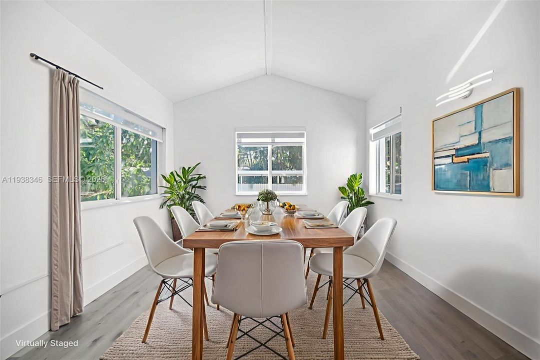 Den used as Dining Area