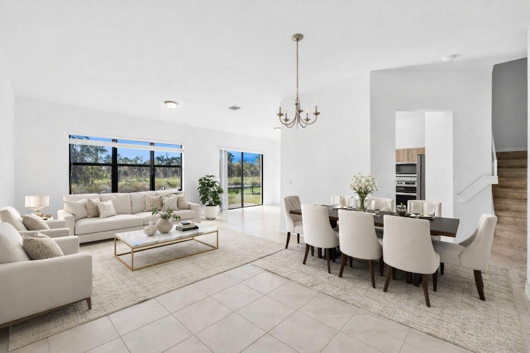 Virtually Staged Living room