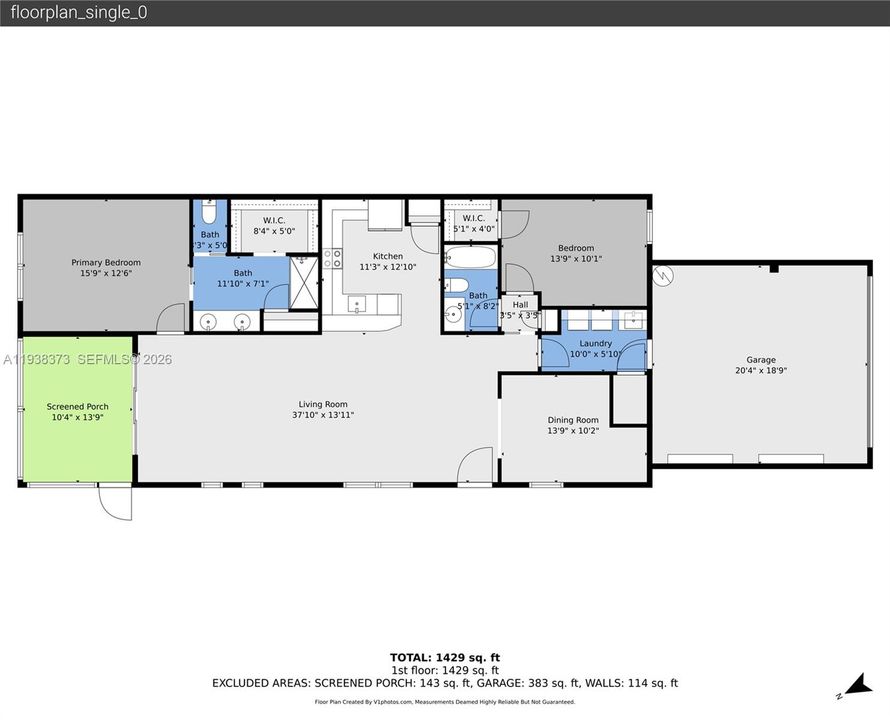 For Sale: $538,000 (2 beds, 2 baths, 1554 Square Feet)