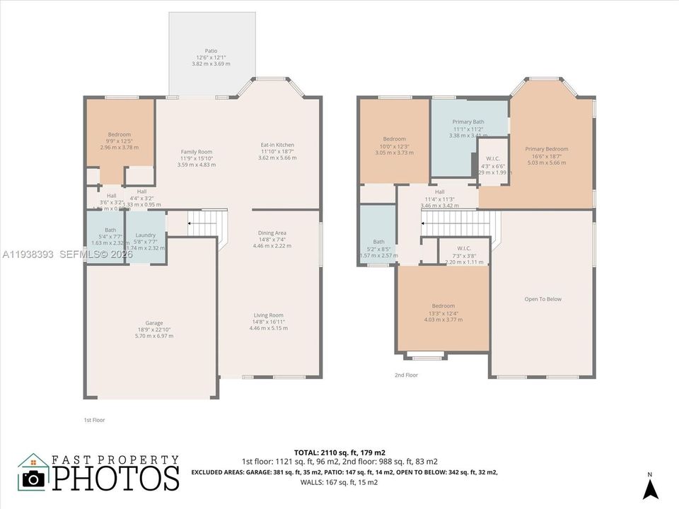 На продажу: $659,000 (4 спален, 3 ванн, 2110 Квадратных фут)