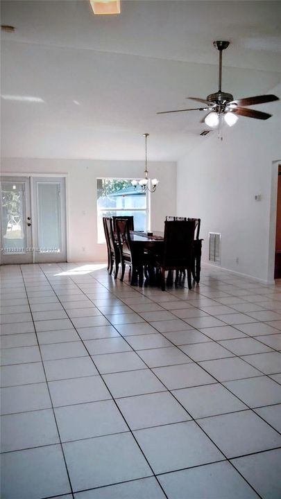 Living Room and Dining room Area