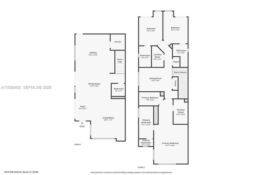 Combined 1st & 2nd floor.