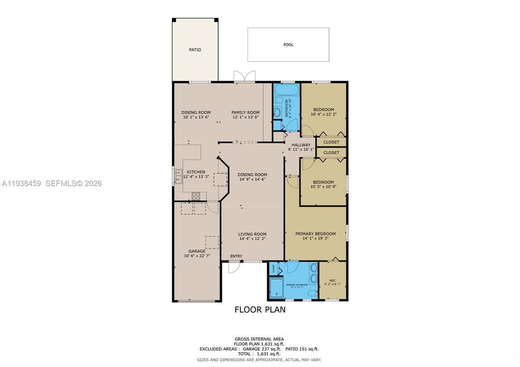 待售: $750,000 (3 贝兹, 2 浴室, 1681 平方英尺)
