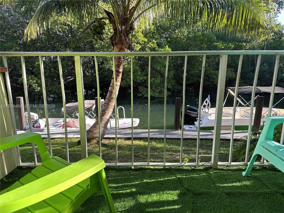 balcony over looking dock