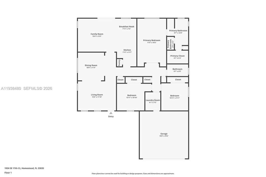 На продажу: $425,000 (3 спален, 2 ванн, 1833 Квадратных фут)