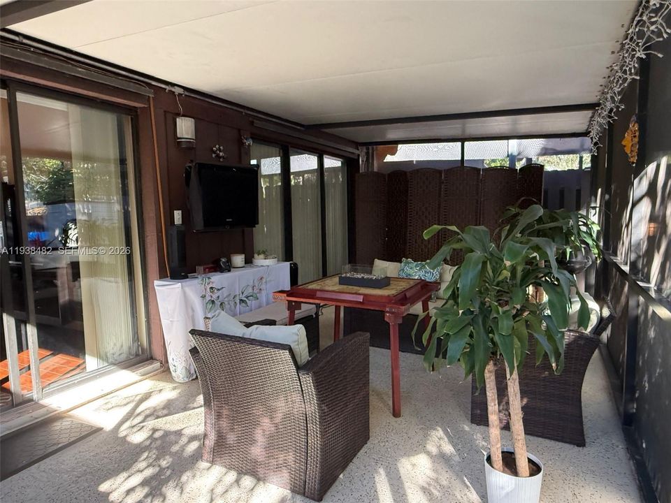Covered Screened Patio