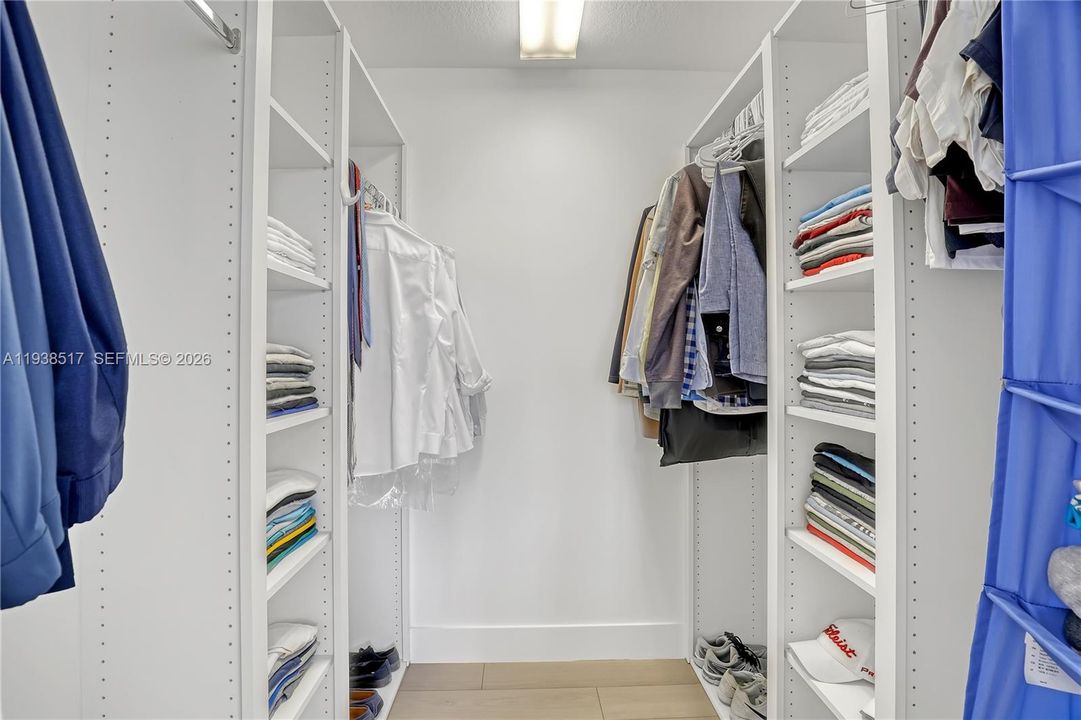 Primary walk-in closet