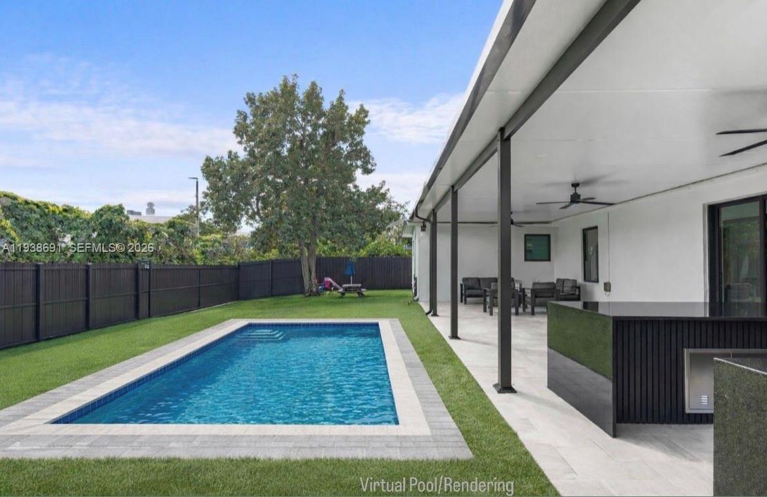 Rendering ** Virtual Pool (Property does not have a pool)