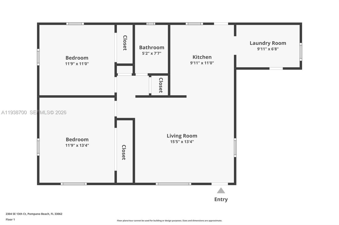 En Venta: $635,000 (2 camas, 1 baños, 832 Pies cuadrados)