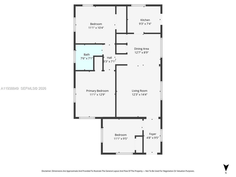 En Venta: $450,000 (3 camas, 1 baños, 1005 Pies cuadrados)