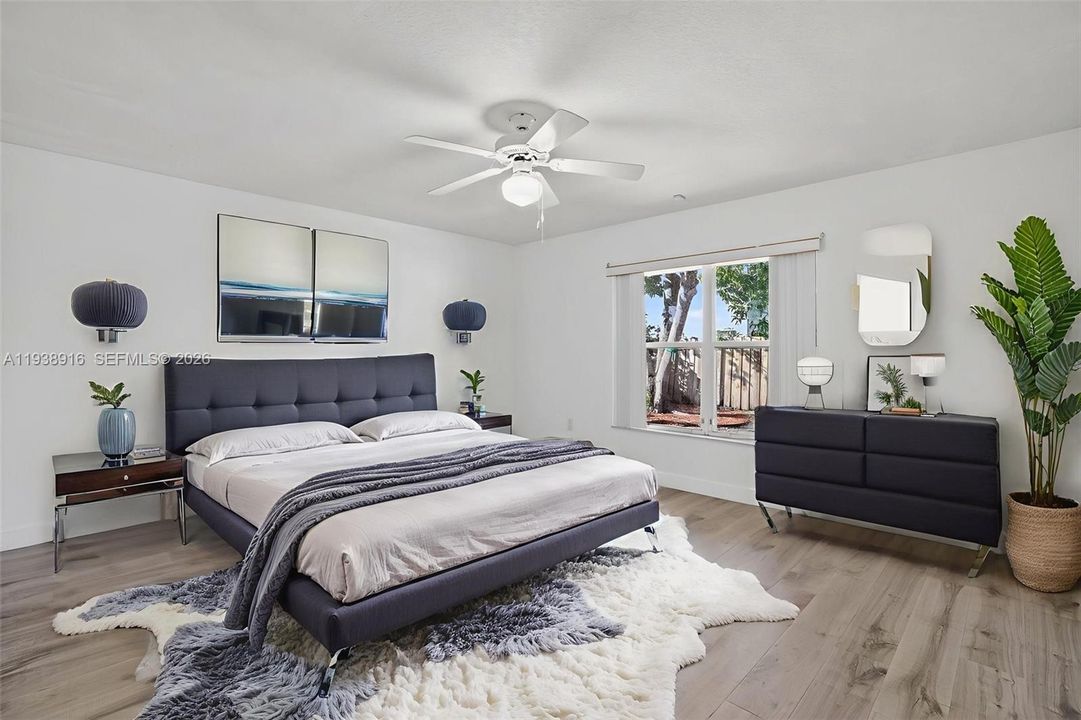 VIRTUALLY STAGED PRIMARY BEDROOM