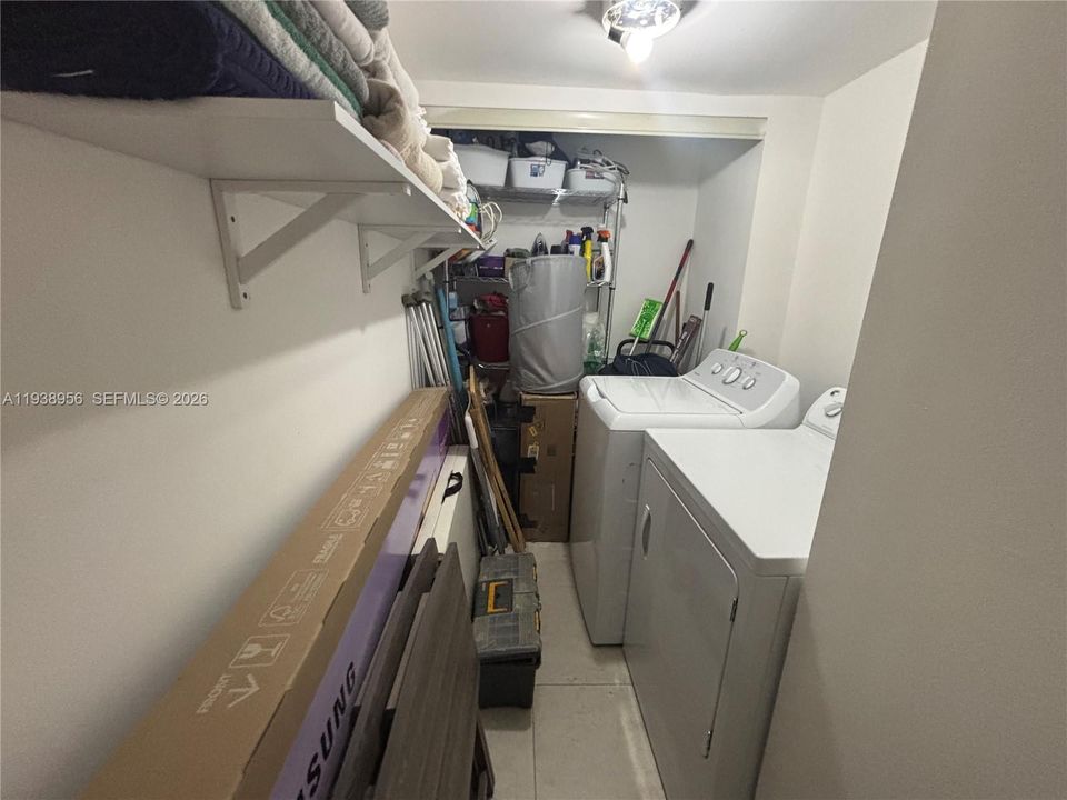 Laundry room with storage