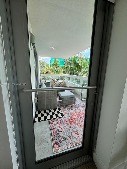 Entryway to balcony