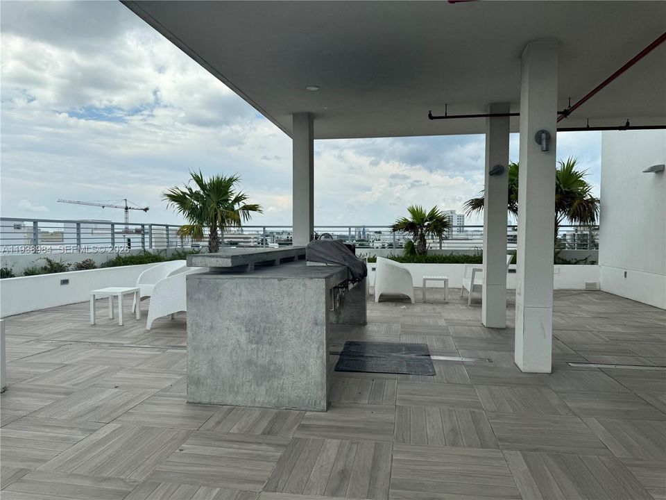 Community Grill on roof top