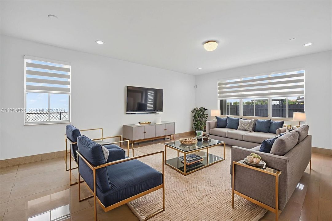 VIRTUALLY STAGED FAMILY ROOM