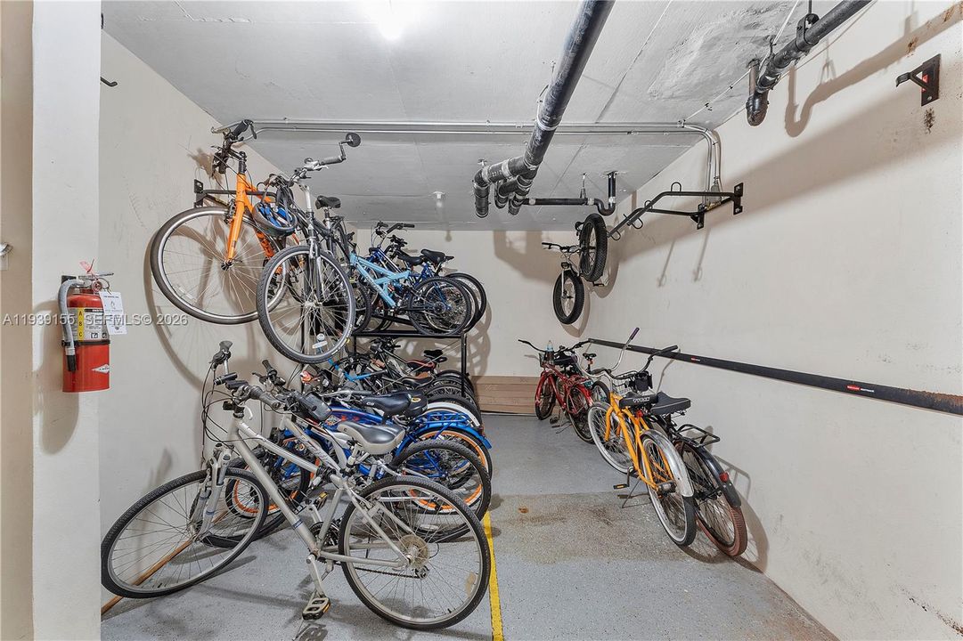 Bike storage room