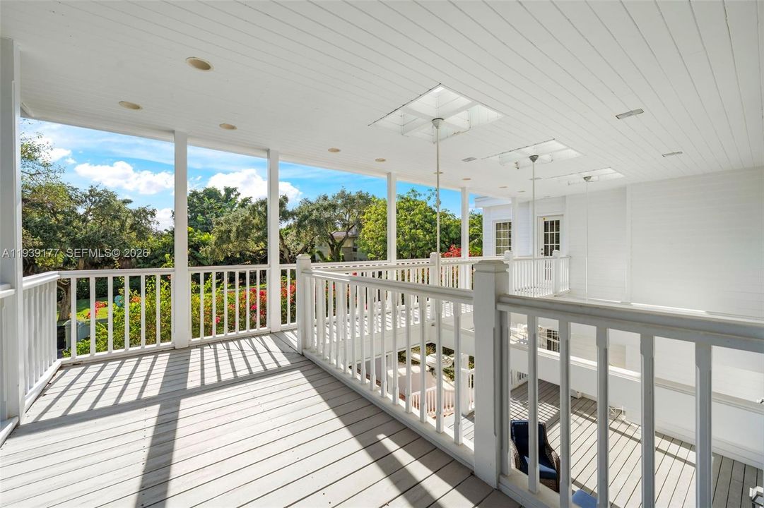 second floor balcony