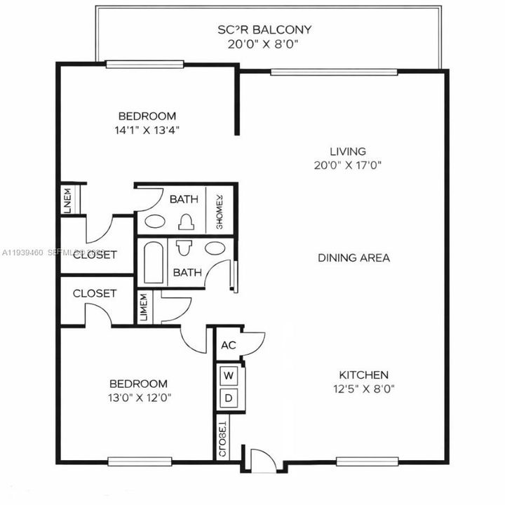 For Sale: $360,000 (2 beds, 2 baths, 1459 Square Feet)
