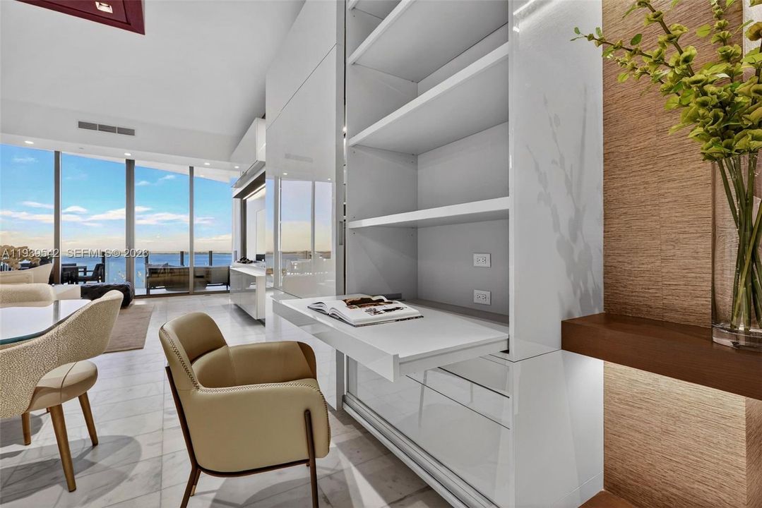 Built In converts to desk area