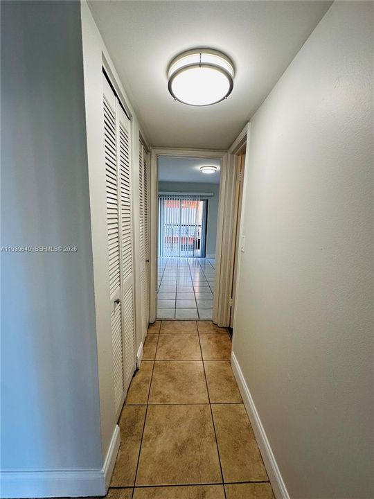 Hallway to bedroom Area