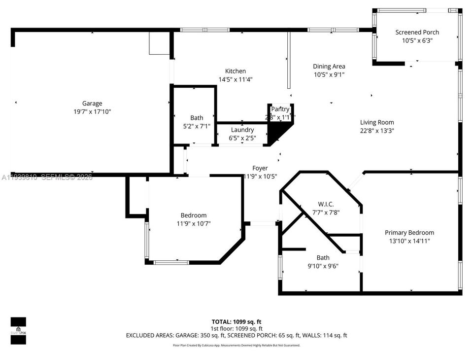 На продажу: $640,000 (2 спален, 2 ванн, 1236 Квадратных фут)