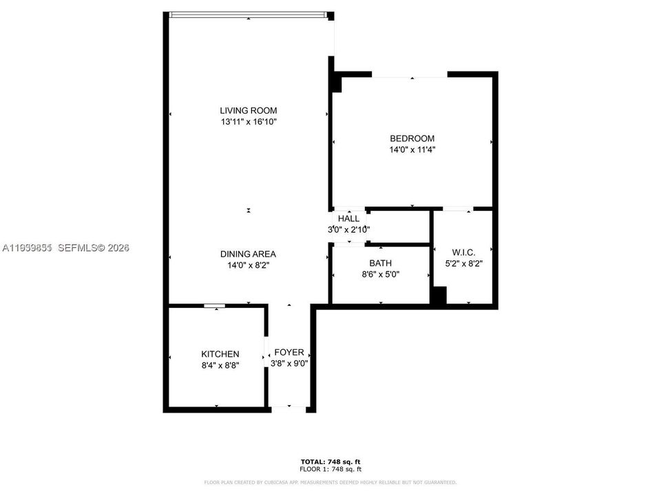 待售: $219,000 (1 贝兹, 1 浴室, 896 平方英尺)