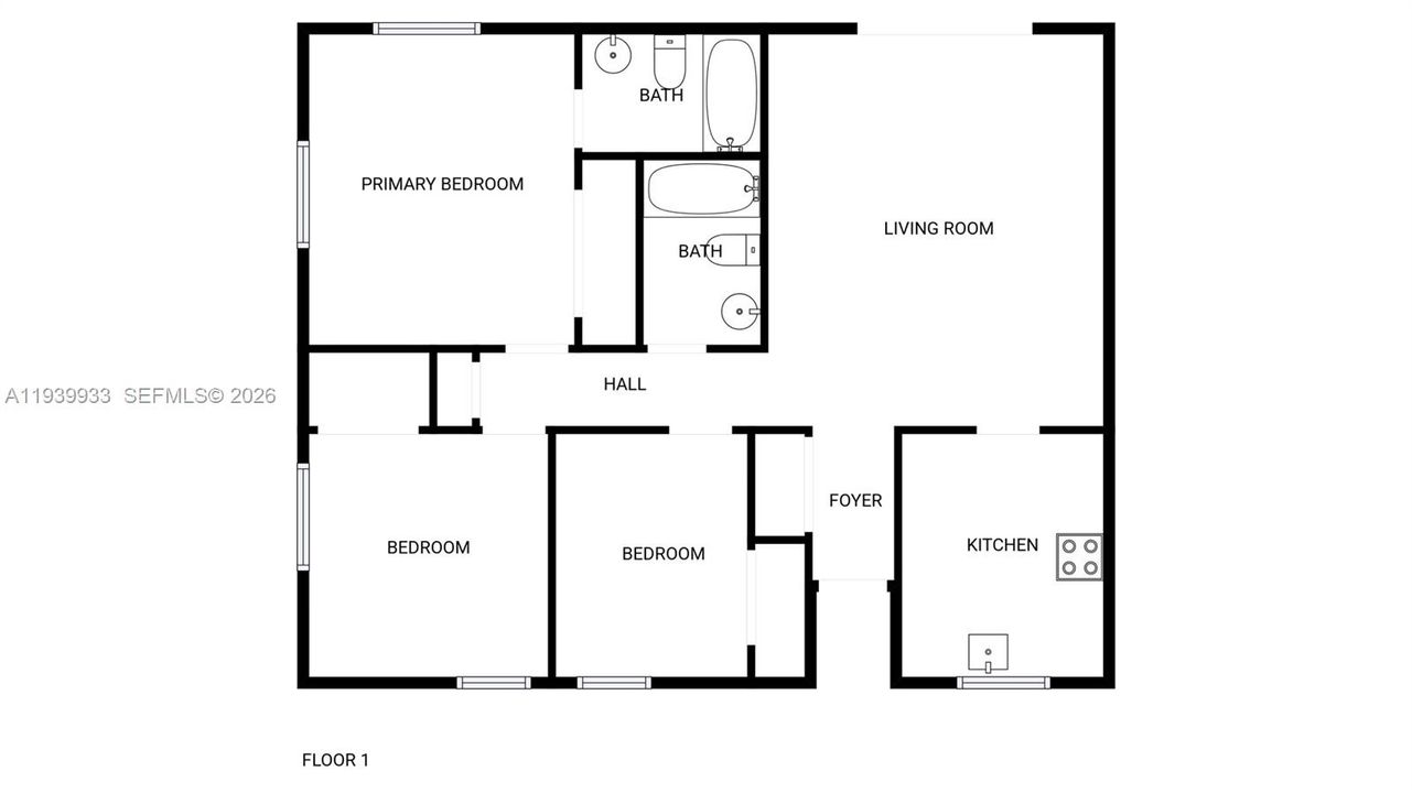 For Sale: $390,000 (3 beds, 2 baths, 999 Square Feet)