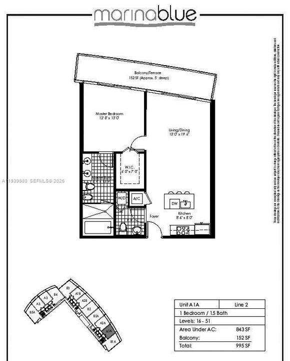 For Rent: $3,750 (1 beds, 1 baths, 843 Square Feet)