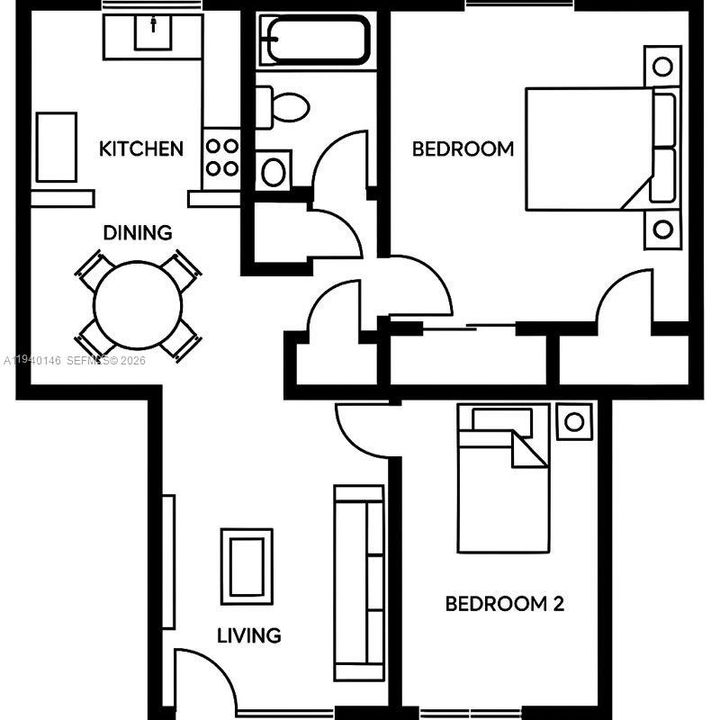 For Rent: $3,150 (2 beds, 1 baths, 800 Square Feet)