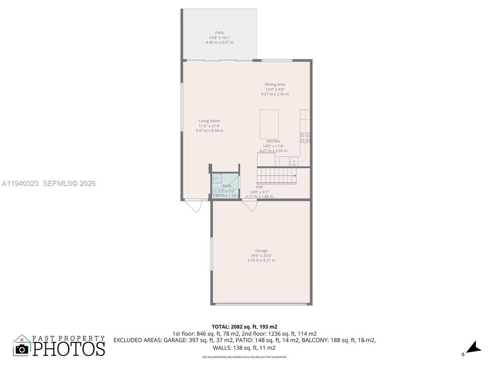 На продажу: $1,500,000 (3 спален, 2 ванн, 2082 Квадратных фут)