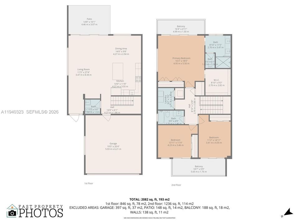 На продажу: $1,500,000 (3 спален, 2 ванн, 2082 Квадратных фут)